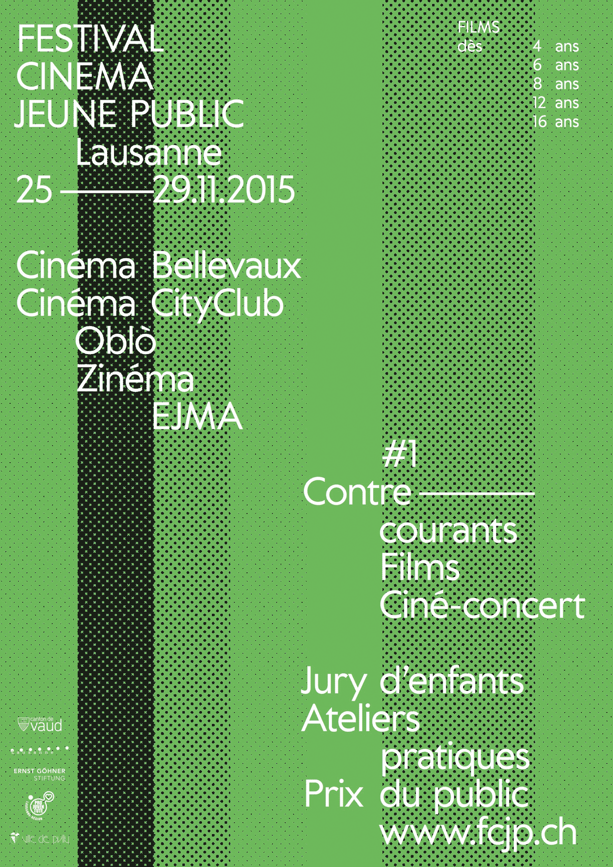 Affiche de l'édition 2015 du Festival Cinéma Jeune Public