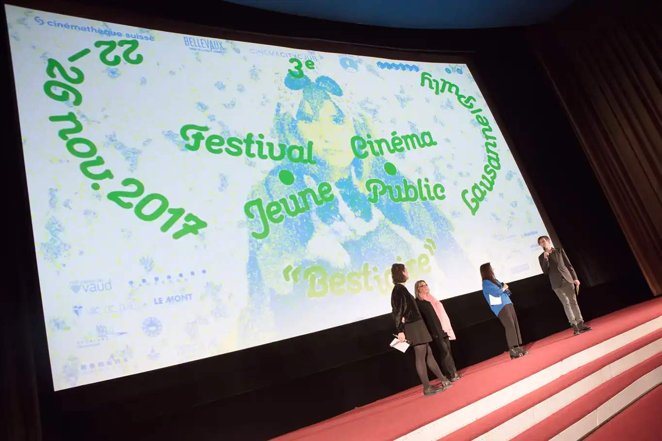 Ceremonie d'ouverture du Festival Cinéma Jeune Public, 2017, photo: Sylvain Chabloz